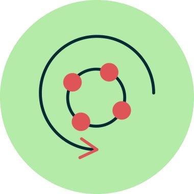 Metabolizma ağ ikonu vektör çizimi