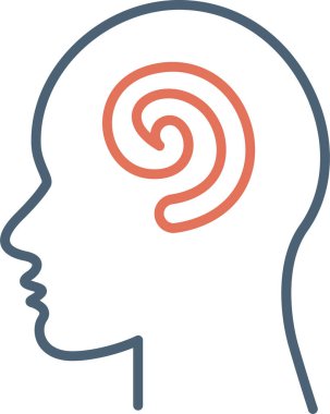 Hipnoz. Web simgesi vektör illüstrasyonu