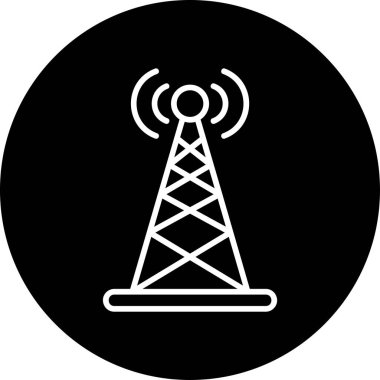 uydu anten simgesi. özet çizimi