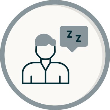 Beyaz Arkaplanda Myoklonik Vektör Simgesi İzole Edildi  