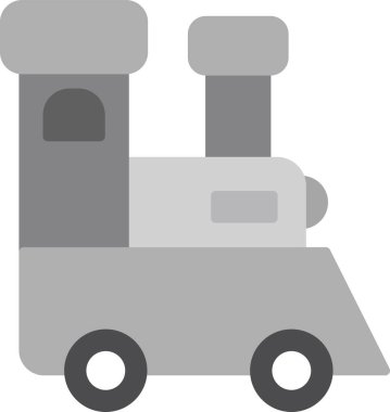 Oyuncak Tren. Web simgesi basit illüstrasyon 