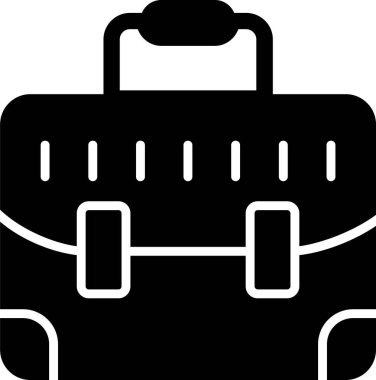 Çanta. Web simgesi basit illüstrasyon