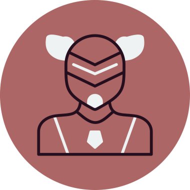 Süper kahraman ağ simgesi, vektör illüstrasyonu