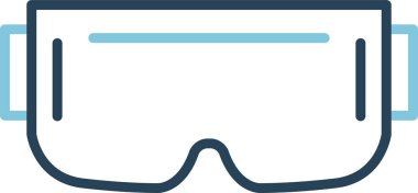 Gözlükler. Web simgesi basit illüstrasyon 