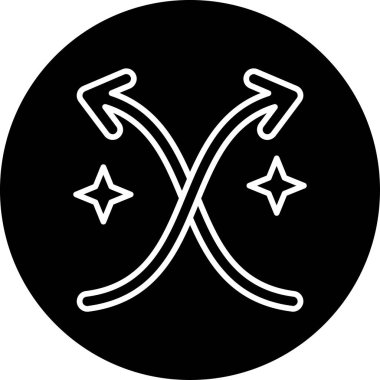 Basit ok simgesi vektör illüstrasyonu