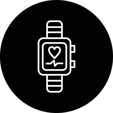 akıllı saat simgesi, vektör illüstrasyonu basit tasarım