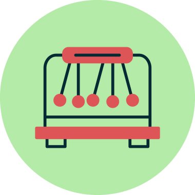 Basit Sarkacı simgesi vektör illüstrasyonu