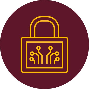 kilit web simge vektör çizim 