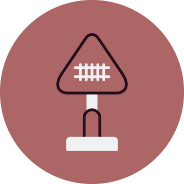 Demiryolu simgesi vektör illüstrasyonu