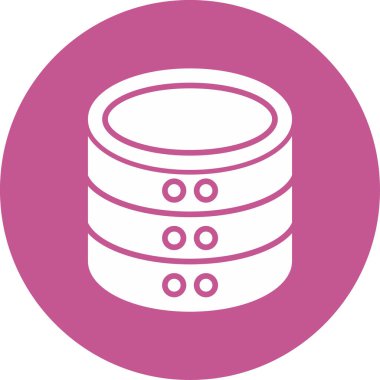 veritabanı simgesi, vektör illüstrasyonu basit tasarım