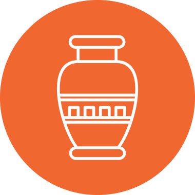 Vazo. Web simgesi basit illüstrasyon