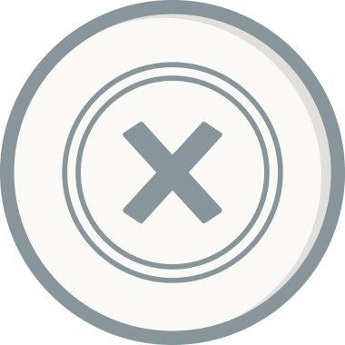 Çizgi biçimi vektöründe çarpma simgesi