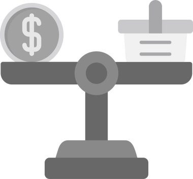 Denge. Web simgesi basit illüstrasyon