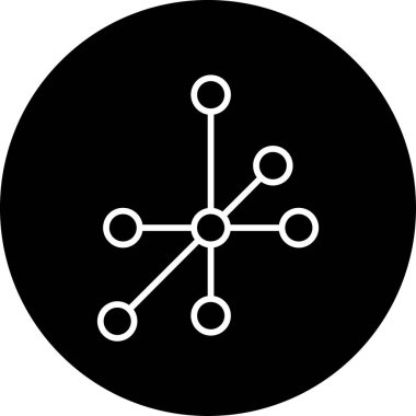 bağlantı ağ simgesi vektör illüstrasyonu