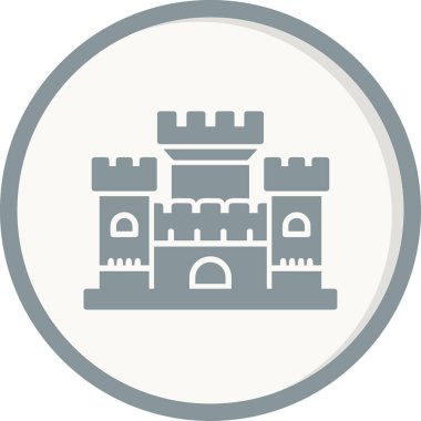 kale ikonu vektör illüstrasyonu 