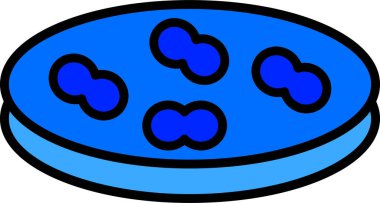 Streptococcus simgesi, vektör illüstrasyonu basit tasarım