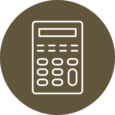 Calculator icon, vector illustration simple design