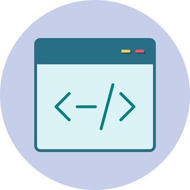 Tarayıcı modern simgesinin vektör illüstrasyonu