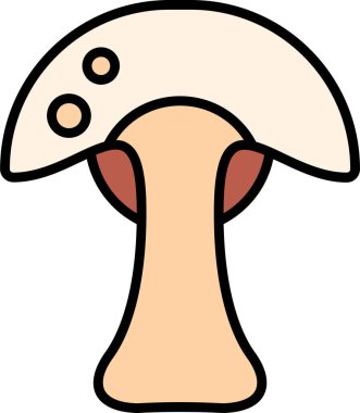 Mantar. Web simgesi basit tasarım 