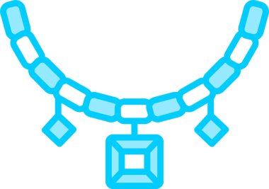 kolye simgesi vektör illüstrasyonu 