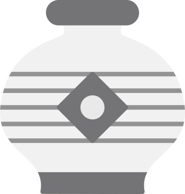 Vazo. Web simgesi basit illüstrasyon