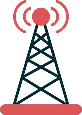 uydu anten simgesi. özet çizimi