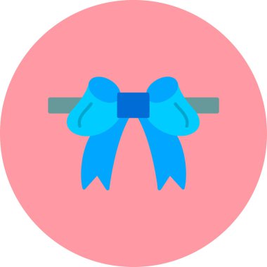 Kurdele yayı. Web simgesi basit illüstrasyon