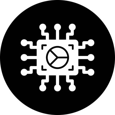 Teknoloji. Web simgesi basit illüstrasyon