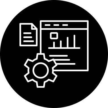 Performans. Web simgesi vektör illüstrasyonu