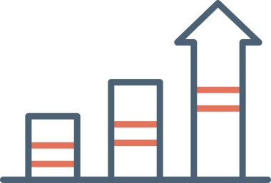 Büyüyor. Web simgesi vektör illüstrasyonu