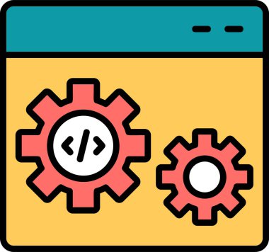 Konfigürasyon. Web simgesi basit tasarım