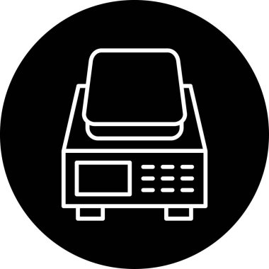 Ölçek. Web simgesi basit illüstrasyon