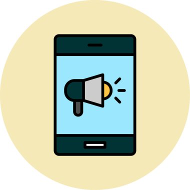 Pazarlama ve reklamların basit vektör görüntüsü