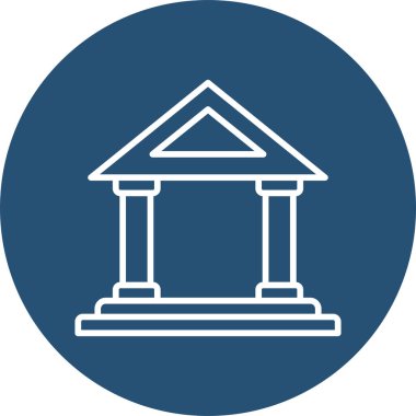 Banka web simgesi basit illüstrasyon 