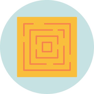 tasarım ve resimleme arkaplanı için labirent simgesi 