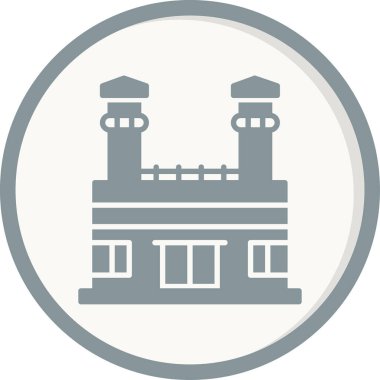 Hapishane simgesi vektör illüstrasyonu 