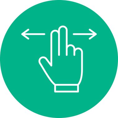 Kaydır. Web simgesi basit illüstrasyon