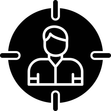 Hedef Seyirci, kullanıcı vektör vektör çizimi 