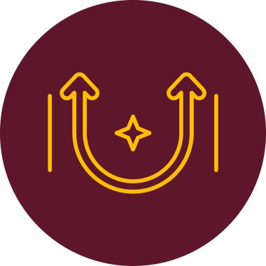 Basit ok simgesi vektör illüstrasyonu