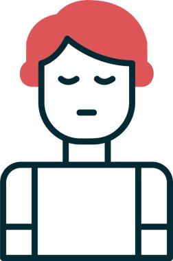 Anonim Web simgesi vektör illüstrasyonu