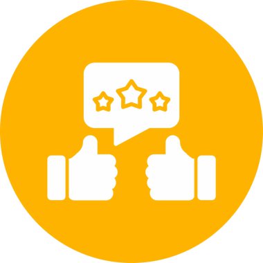 Müşteriler başparmak hareketleriyle üç yıldızlı reyting veriyorlar.