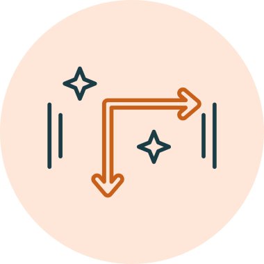 Basit ok simgesi vektör illüstrasyonu