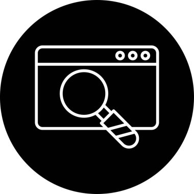 Veri analizi. Web simgesi basit illüstrasyon 