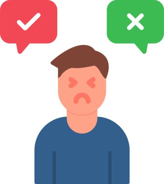 Karar adamı ikonu. Basit tasarım