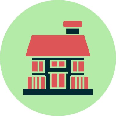 ev simgesini, basit vektör çizim