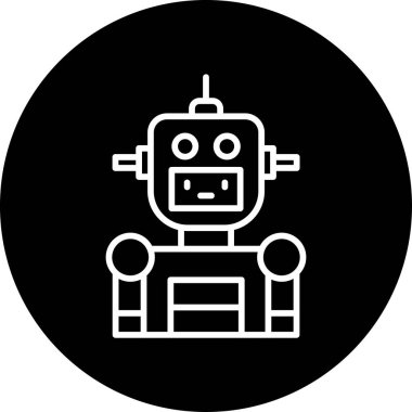 Yenilikçi android karakterinin doğrusal resmi