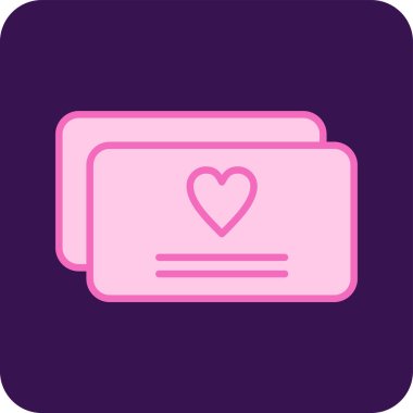 Tebrik kartı web simgesi, vektör illüstrasyonu