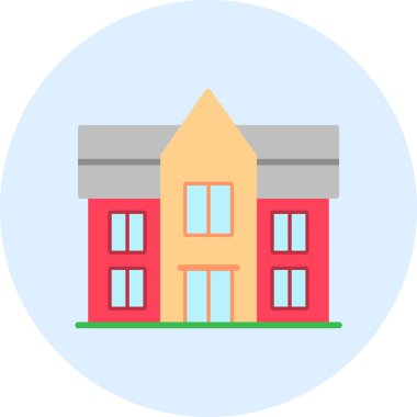 Malikane. Web simgesi basit illüstrasyon