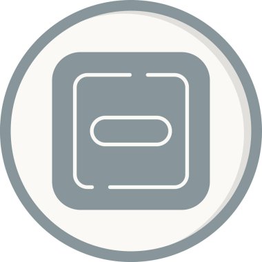 Girdi web simgesi vektör illüstrasyonu yok