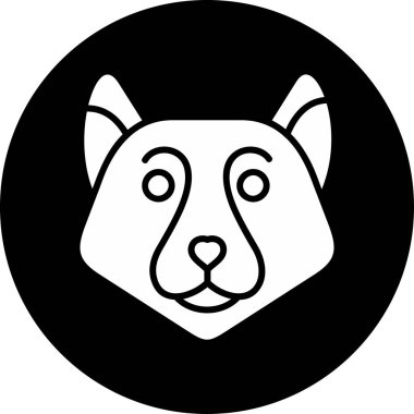 Malamute köpek simgesi, illüstrasyon